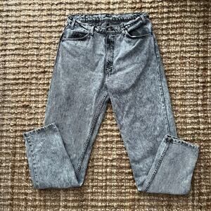 40 Year Old Vintage 1986 Levi’s 36x34 USA 550 Jeans Gray Acid Wash W34 Fit EUC